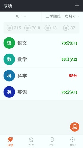 成绩通截图展示4