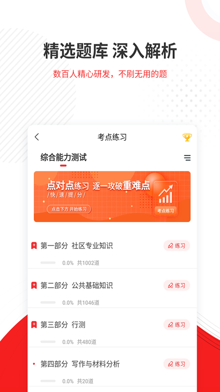 社区招聘题库截图展示3
