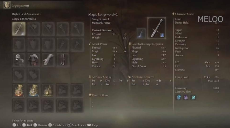 艾尔登法环剑士武器如何配置 艾尔登法环剑士武器如何配置