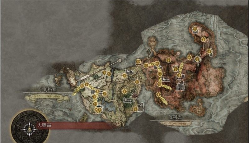 艾尔登法环开局地图怎么进