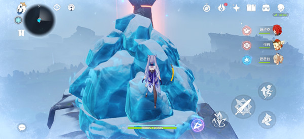 原神如何打破雪山的冰石