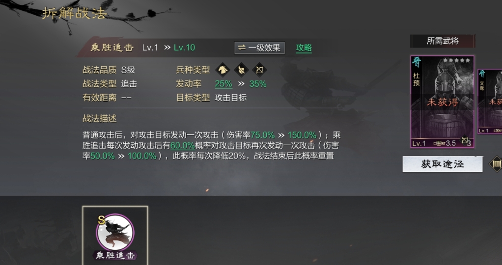 率土之滨乘胜追击战法怎么样 率土之滨乘胜追击战法怎么样