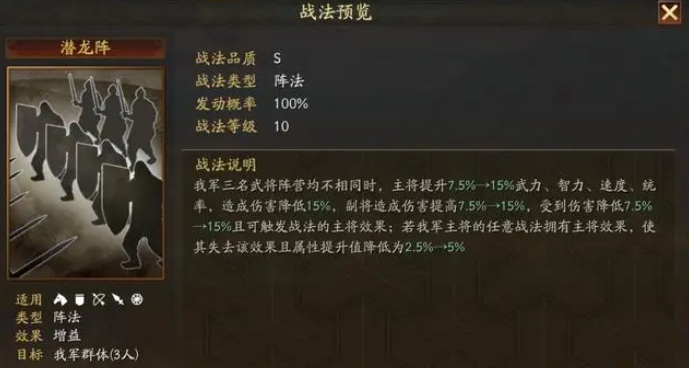 三国志战略版七大阵法有什么作用
