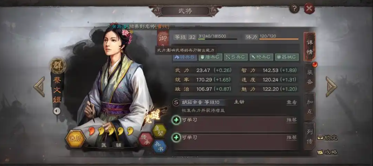 三国志战略版华佗蔡文姬配什么