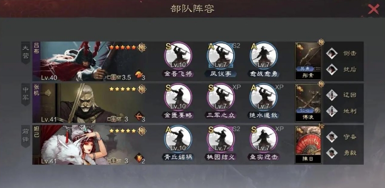 率土之滨张机阵容怎么搭配