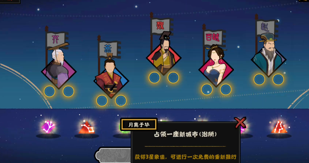 无悔华夏推背衍事里有哪些星象