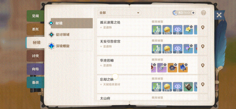 原神昔日宗室之仪圣遗物怎么获得