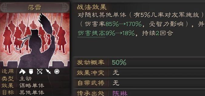 三国志战略版落雷适合给谁用 三国志战略版落雷适合给谁用