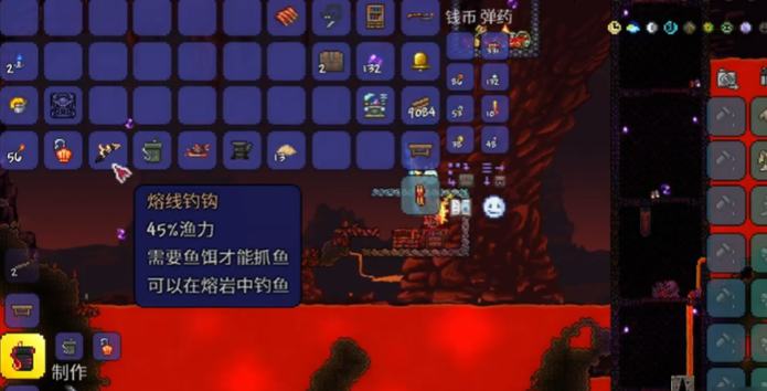 泰拉瑞亚如何钓到恶魔海螺