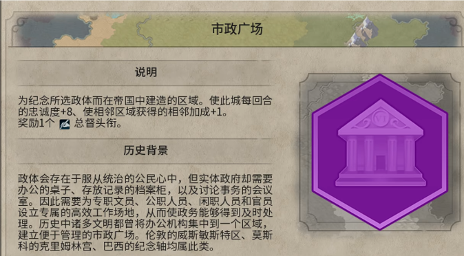 文明6市政广场有用吗