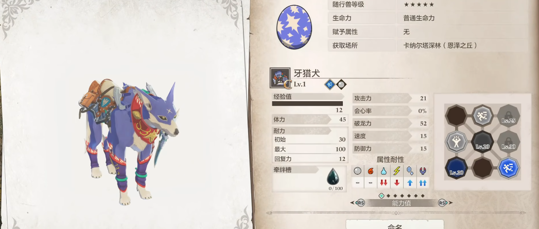 怪物猎人物语3牙猎犬怎么得