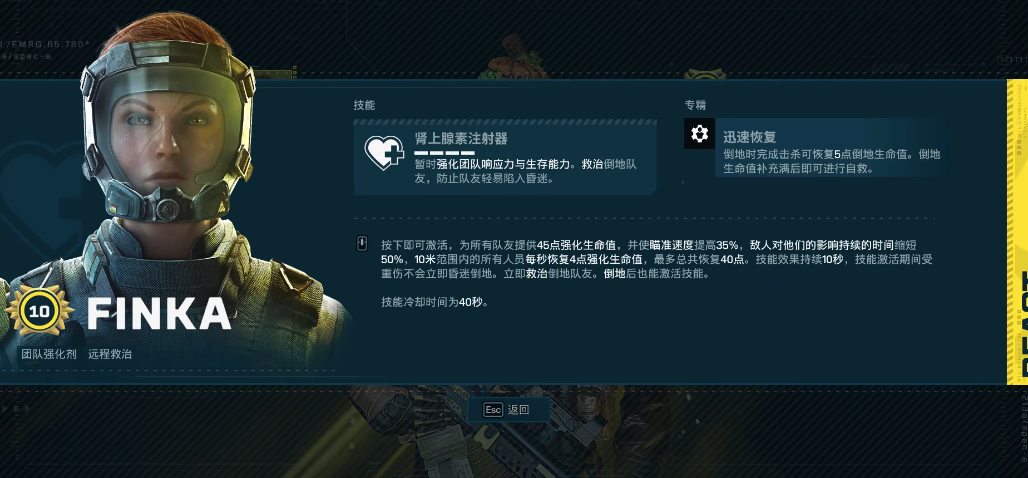 彩虹六号异种FINKA怎么样