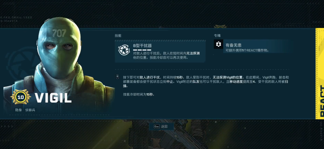 彩虹六号异种VIGIL怎么样