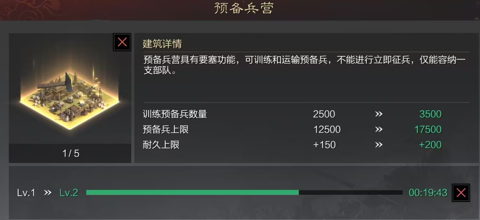 率土之滨里面的预备兵营怎么用